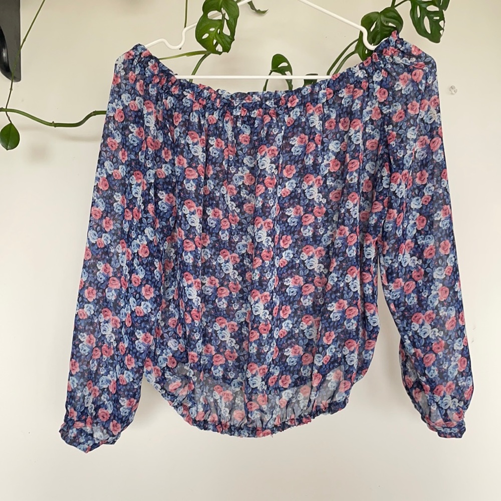 Off the shoulder flowy top